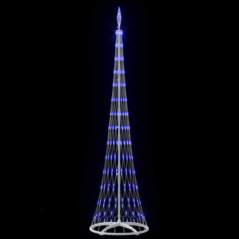 Choinka świąteczna LED Niebieski 70 x 70 x 250 cm Metal