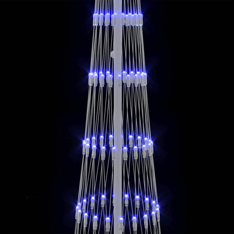 Choinka świąteczna LED Niebieski 70 x 70 x 250 cm Metal