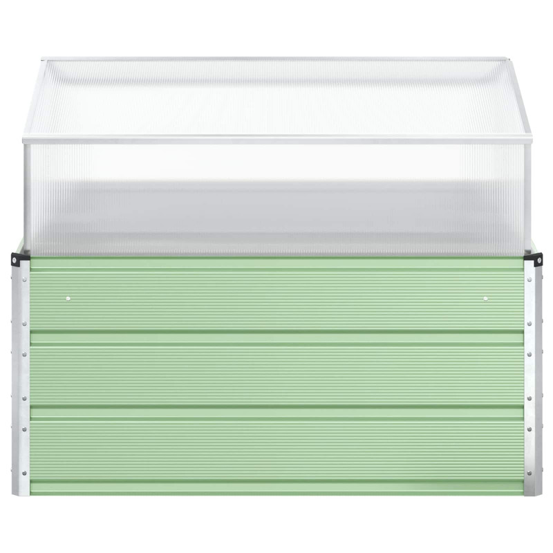Donica Pastelowa Zieleń 100 x 100 x 77 cm Stal Galwanizowana