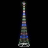 Choinka świąteczna LED Wielokolorowe 70 x 70 x 250 cm Metal