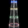 Choinka świąteczna LED Wielokolorowe 70 x 70 x 250 cm Metal
