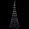 Choinka świąteczna LED z podstawą Wielokolorowe 184.5 cm Metal