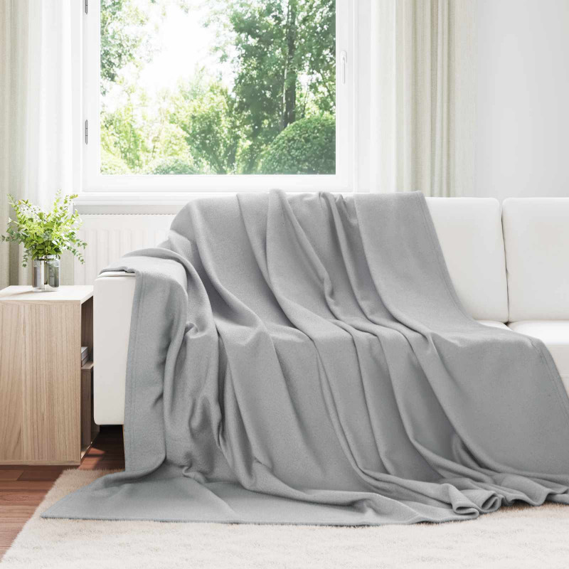 Koce narzutowe 6 pcs Szary 270 x 240 cm Polar