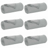 Koce narzutowe 6 pcs Szary 270 x 240 cm Polar