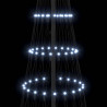 Choinka świąteczna LED z podstawą Chłodna biel 250 cm Metal