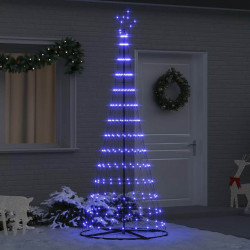 Choinka świąteczna LED z 295 diodami LED Niebieski 250 cm Metal