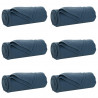 Koce narzutowe 6 pcs Granatowy 170 x 130 cm Polar