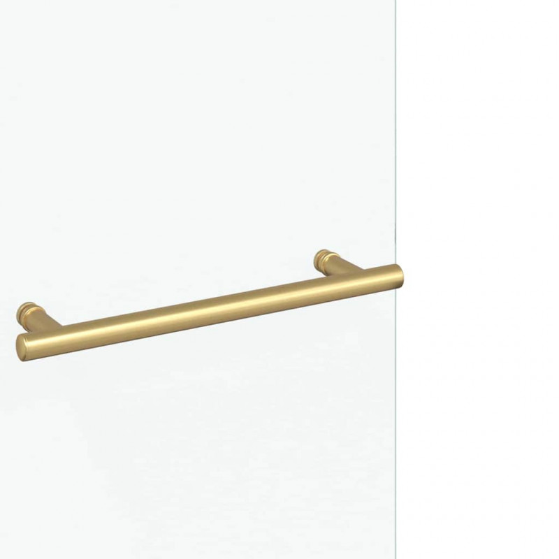 Osłona prysznicowa złoty 95 x 140 cm Szkło ESG i aluminium