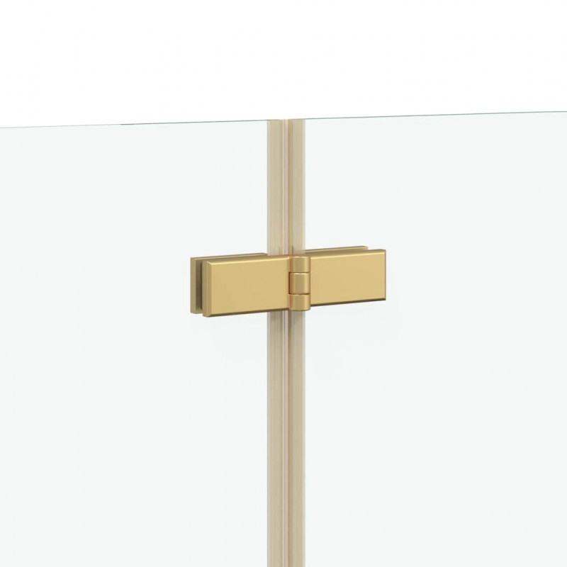 Osłona prysznicowa złoty 95 x 140 cm Szkło ESG i aluminium