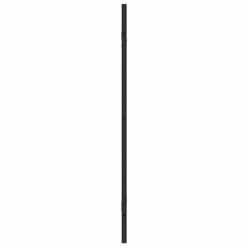 Osłona prysznicowa Czarny 130 x 138 cm Szkło ESG i aluminium