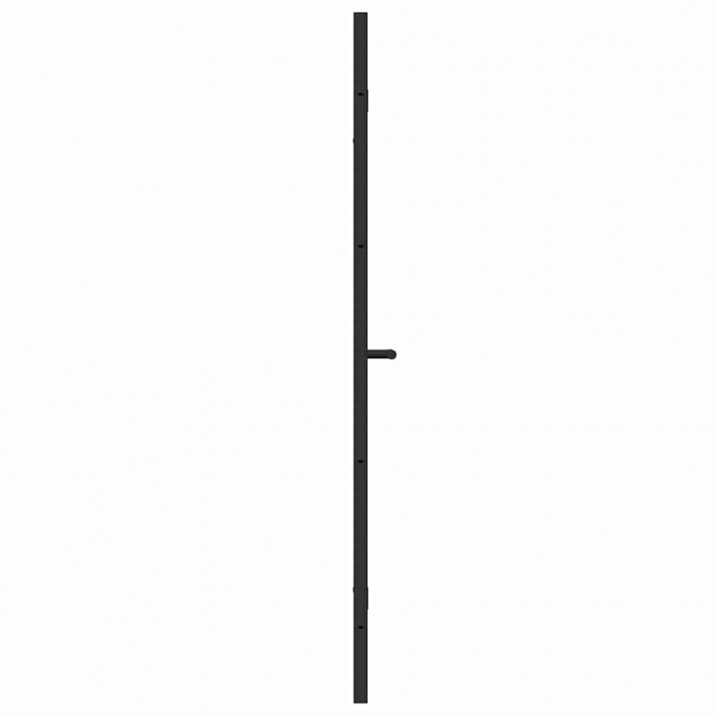 Osłona prysznicowa Czarny 120 x 140 cm Szkło ESG i aluminium