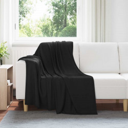 Koce narzutowe 6 pcs Czarny 170 x 130 cm Polar