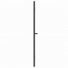 Osłona prysznicowa Czarny 95 x 140 cm Szkło ESG i aluminium