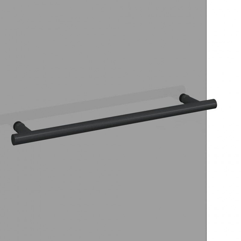 Osłona prysznicowa Czarny 95 x 140 cm Szkło ESG i aluminium