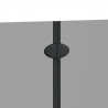 Osłona prysznicowa Czarny 95 x 140 cm Szkło ESG i aluminium