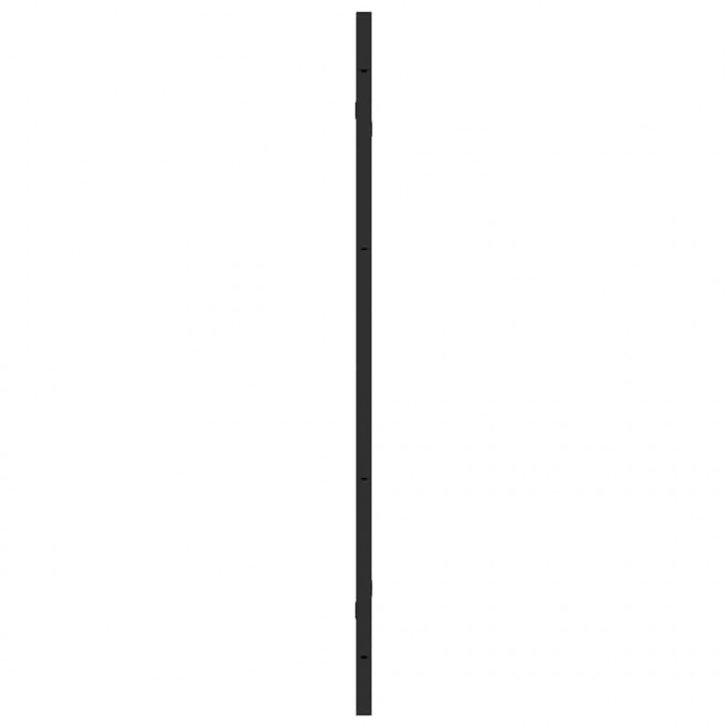 Osłona prysznicowa Czarny 130 x 138 cm Szkło ESG i aluminium