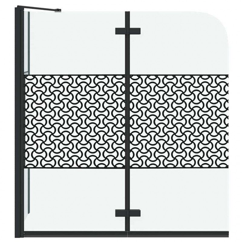 Kabina prysznicowa Geometryczny Czarny 120 x 67 x 129 cm