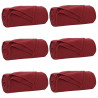Koce narzutowe 6 pcs Bordeaux Czerwony 170 x 130 cm Polar