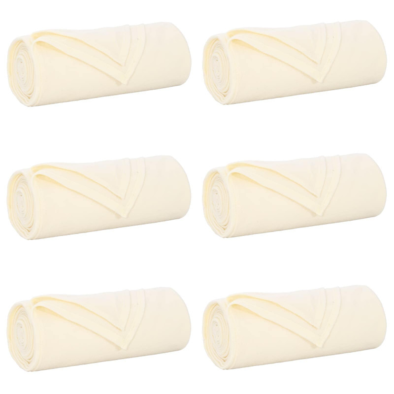 Koce narzutowe 6 pcs Kremowy 270 x 240 cm Polar