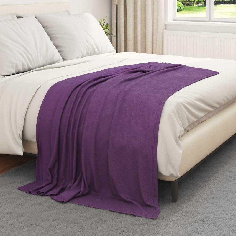 Koce narzutowe 6 pcs Fioletowy 170 x 130 cm Polar