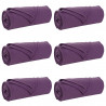 Koce narzutowe 6 pcs Fioletowy 240 x 220 cm Polar