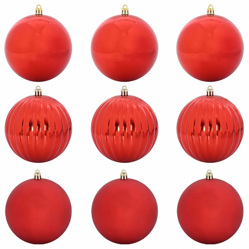 Zestaw Bombek Świątecznych XL 9 pcs Czerwony