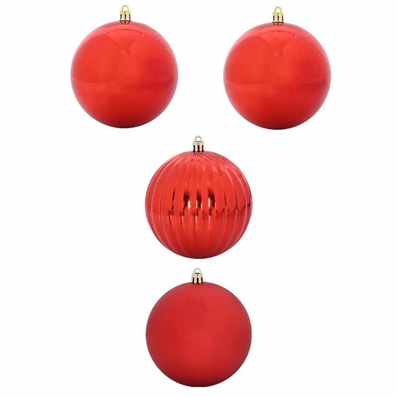 Zestaw Bombek Świątecznych XXL 4 pcs Czerwony
