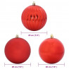 Zestaw Bombek Świątecznych XXL 4 pcs Czerwony