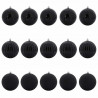 Zestaw bombek świątecznych XL 15 pcs Czarny