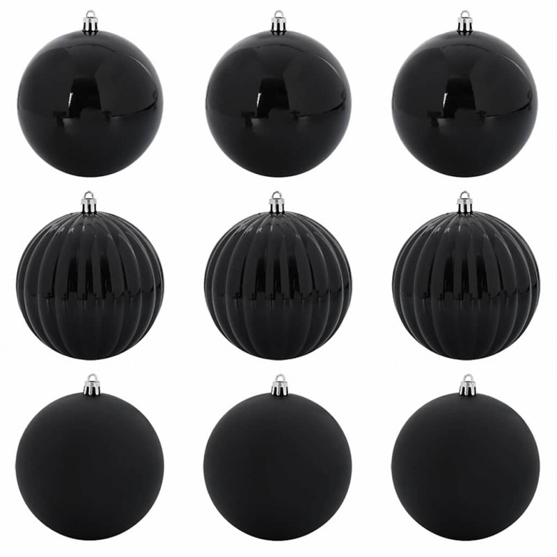 Zestaw Bombek Świątecznych XL 9 pcs Czarny