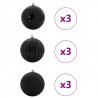 Zestaw Bombek Świątecznych XL 9 pcs Czarny