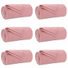 Koce narzutowe 6 pcs Różowy 200 x 150 cm Polar