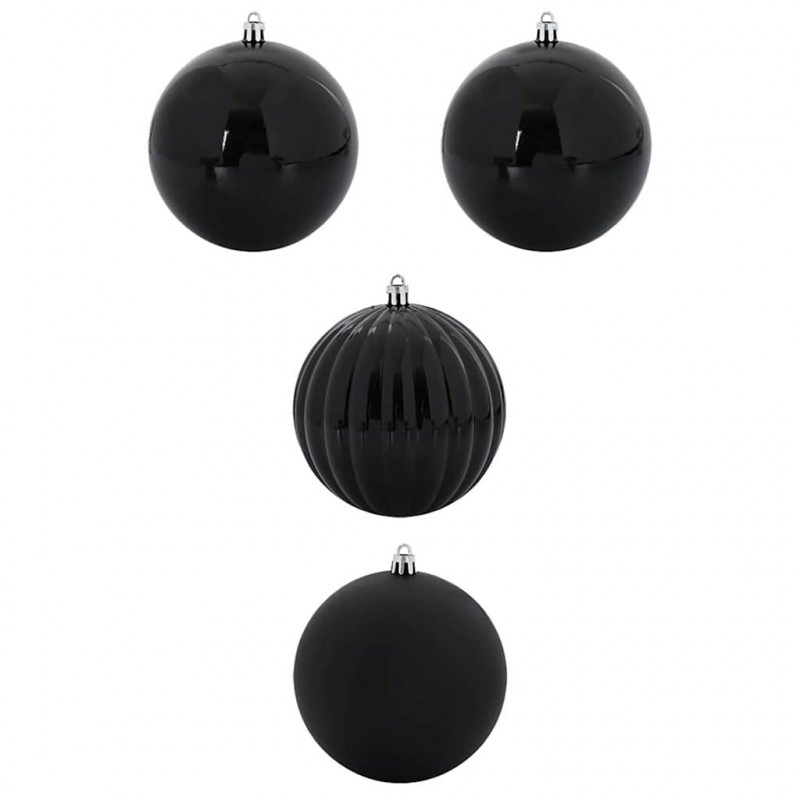 Zestaw bombek świątecznych XXL 4 pcs Czarny