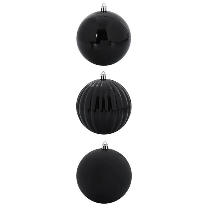 Zestaw bombek świątecznych XXL 3 pcs Czarny
