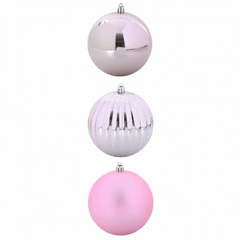Zestaw Bombek Świątecznych XXL 3 pcs Różowy
