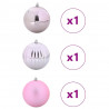 Zestaw Bombek Świątecznych XXL 3 pcs Różowy