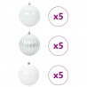 Zestaw Bombek Świątecznych XL 15 pcs Biały