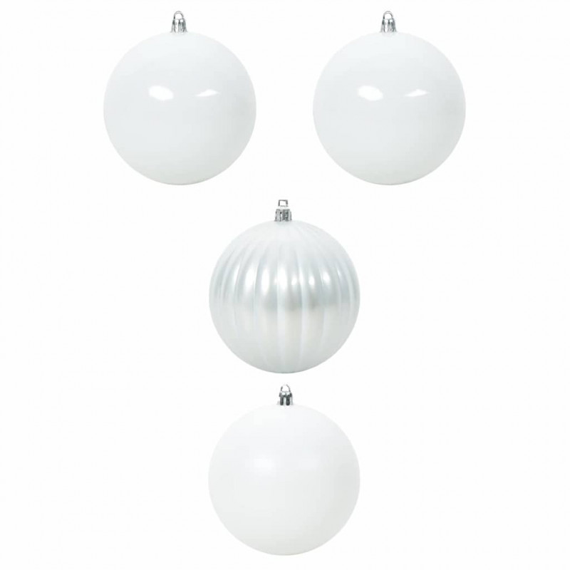 Zestaw Bombek Świątecznych XXL 4 pcs Biały