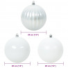 Zestaw Bombek Świątecznych XXL 4 pcs Biały