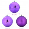 Zestaw Bombek Świątecznych XL 15 pcs Liliowy