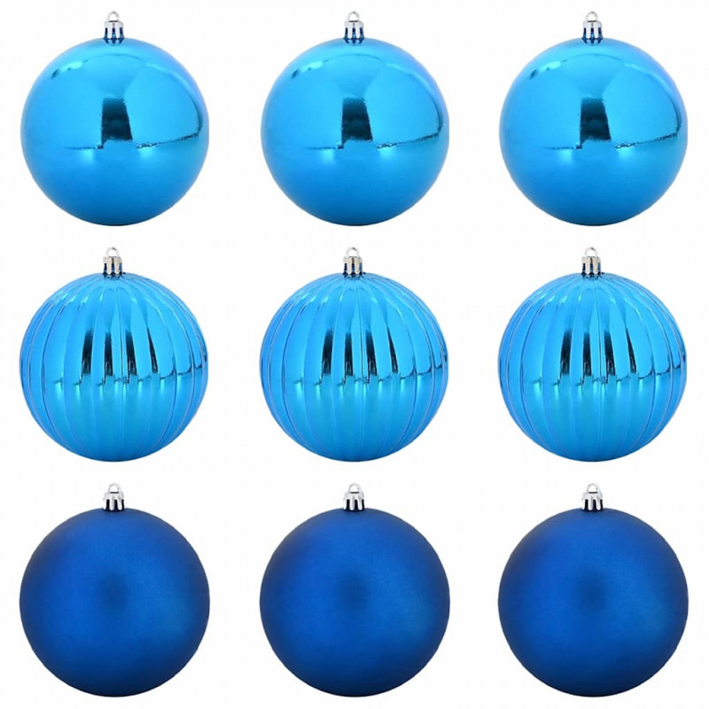 Zestaw Bombek Świątecznych XL 9 pcs Niebieski