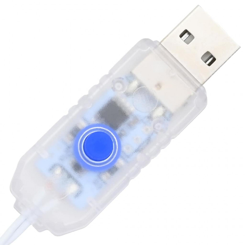 Sztuczna choinka z 100 diodami LED z podstawą Biały 150 cm PVC