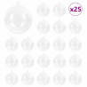 Zestaw Bombek Choinkowych 25 pcs przezroczysty Ø 10 cm