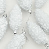Choinkowa Bombka Szyszka 40 pcs Biały Z tworzywa sztucznego