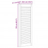 Drzwi do szafki z drzwiami 2 pcs Naturalny 110 x 2,1 x 39,5 cm