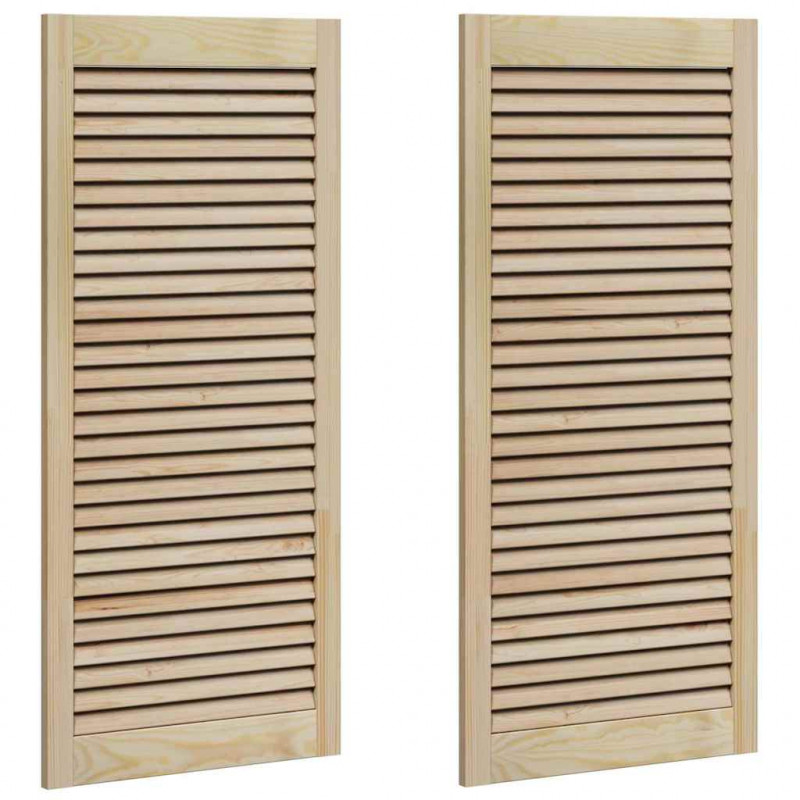 Drzwi do szafki z drzwiami 2 pcs Naturalny 49,5 x 2,1 x 110 cm