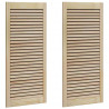 Drzwi do szafki z drzwiami 2 pcs Naturalny 49,5 x 2,1 x 110 cm