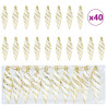Świąteczna kula w spiralnym kształcie 40 pcs złoty