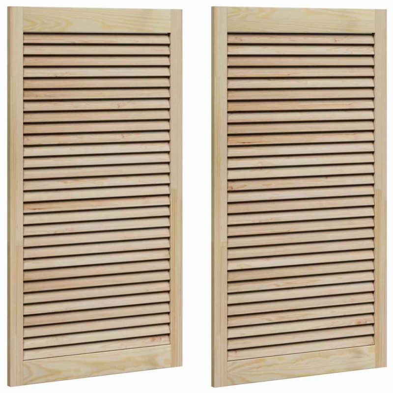 Drzwi do szafki z drzwiami 2 pcs Naturalny 110 x 2,1 x 59,5 cm