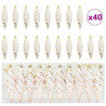 Świąteczna kula w spiralnym kształcie 40 pcs szampański